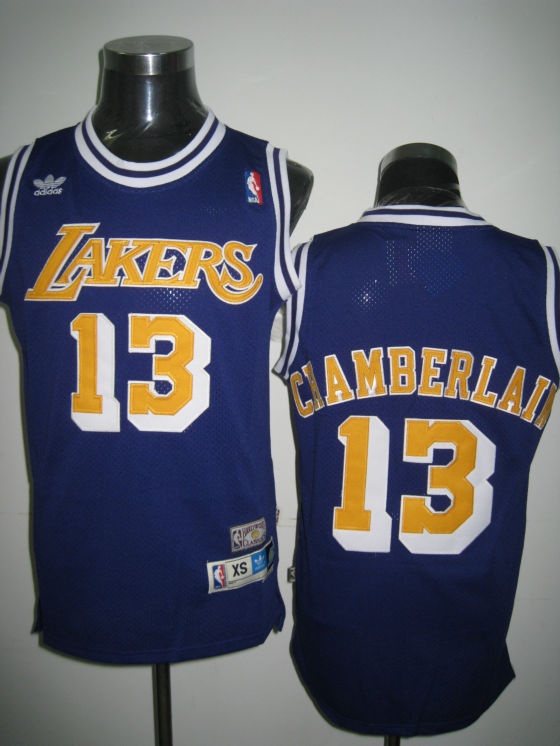  NBA Los Angeles Lakers 13 Wilt Chamberlain Swingman Purple Throwback Jersey